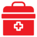 red first aid kit